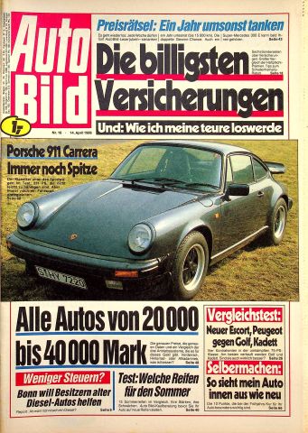 Deckblatt Auto Bild (16/1986)